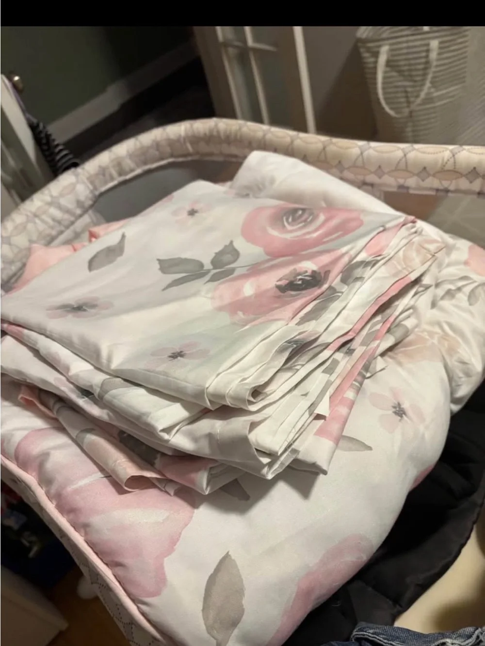 Sweet Jojo Designs Girl Baby Crib Comforter, Bed Skirt, and Curtains